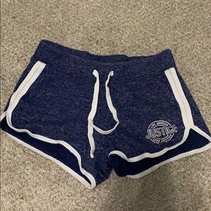 Blue justice shorts